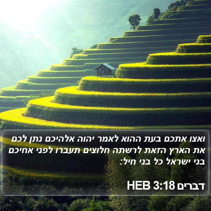 דברים 3:18 HEB Bible Study