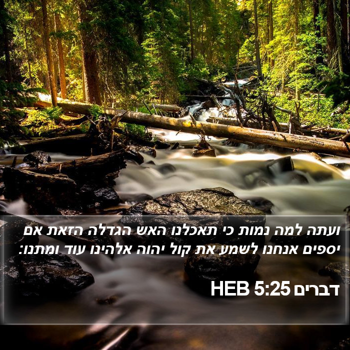 דברים 5:25 HEB Bible Study