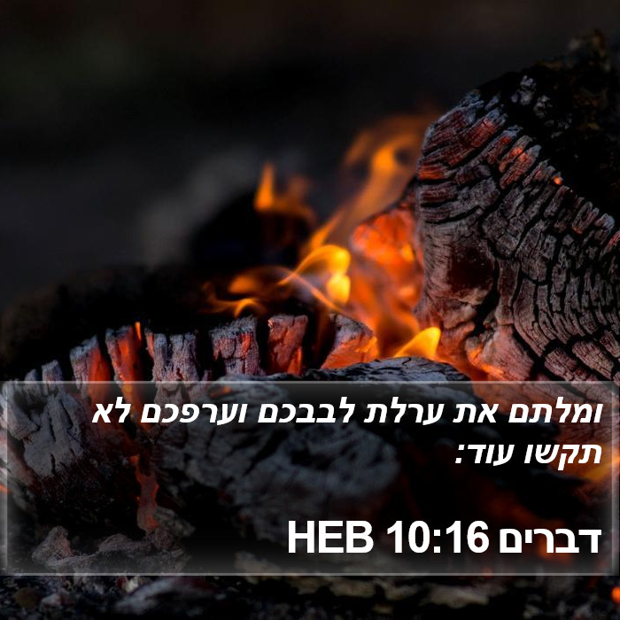 דברים 10:16 HEB Bible Study