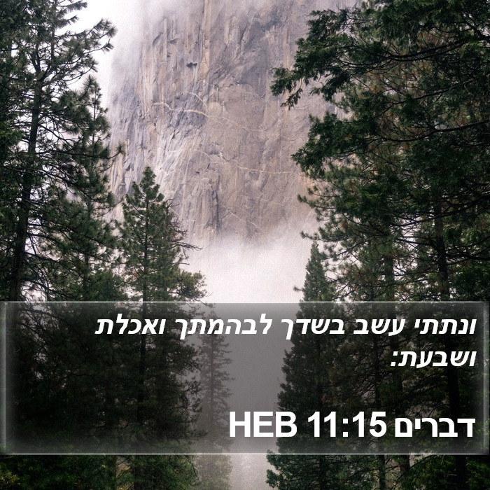 דברים 11:15 HEB Bible Study