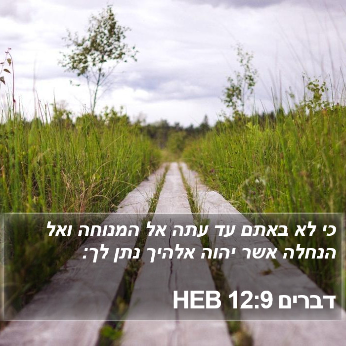 דברים 12:9 HEB Bible Study