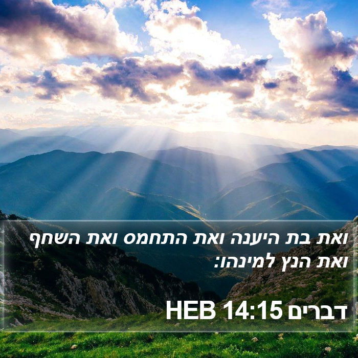 דברים 14:15 HEB Bible Study