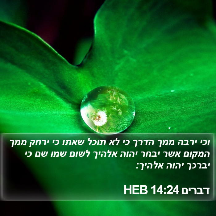 דברים 14:24 HEB Bible Study