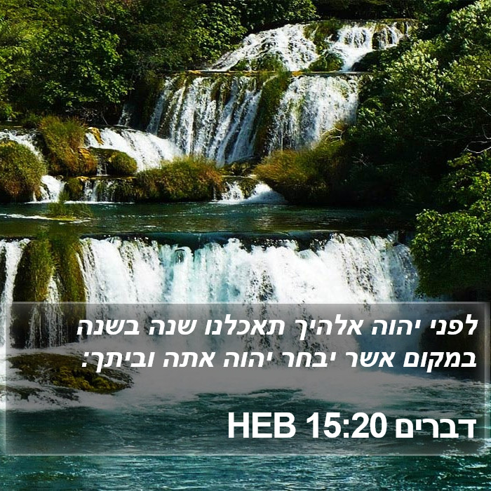 דברים 15:20 HEB Bible Study