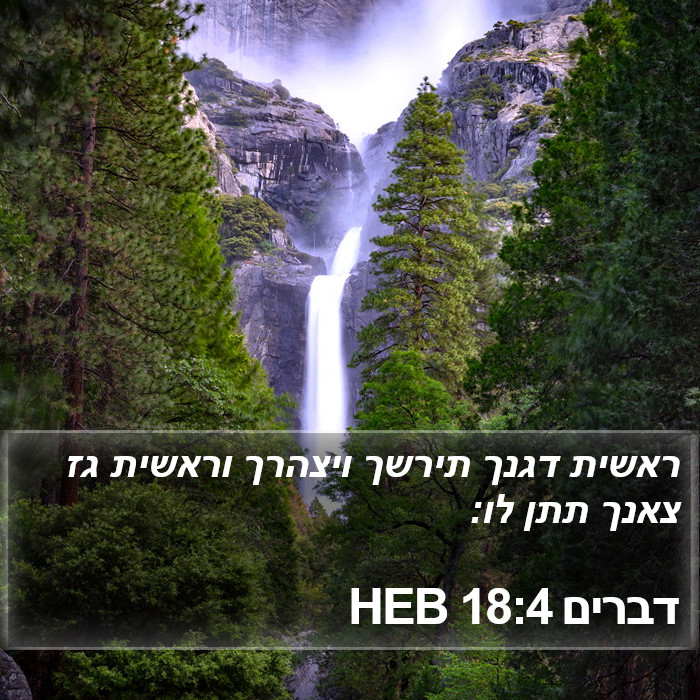 דברים 18:4 HEB Bible Study