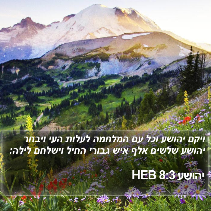 יהושע 8:3 HEB Bible Study