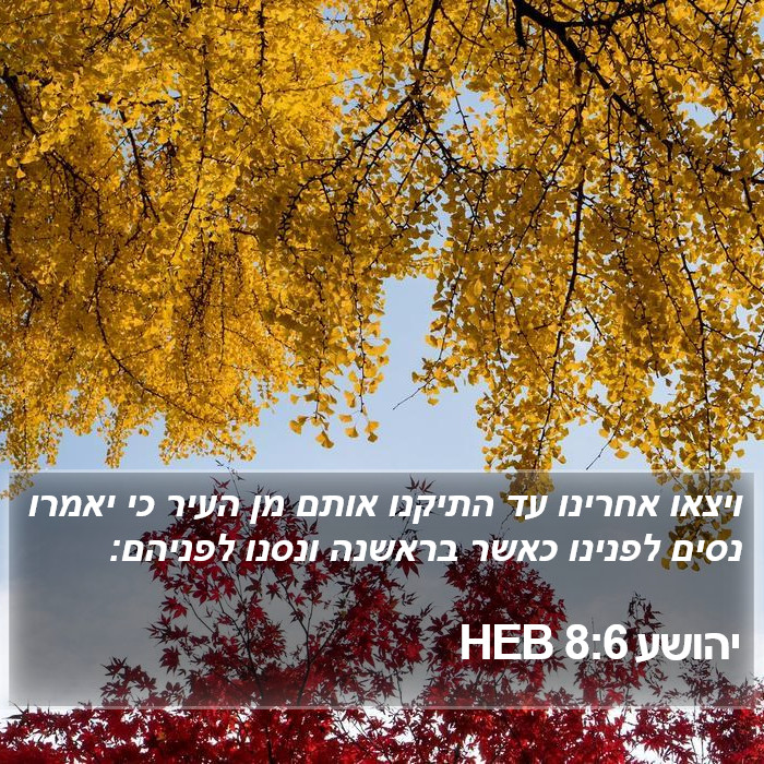 יהושע 8:6 HEB Bible Study