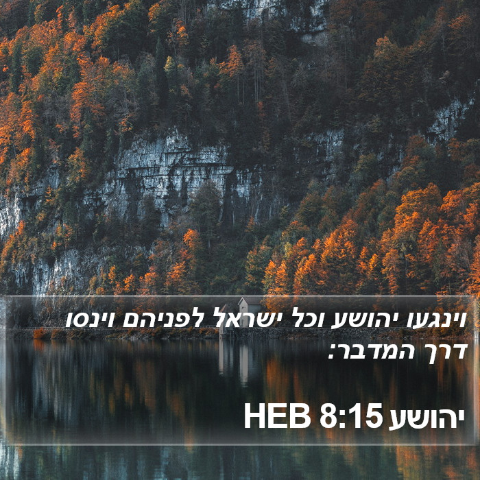 יהושע 8:15 HEB Bible Study