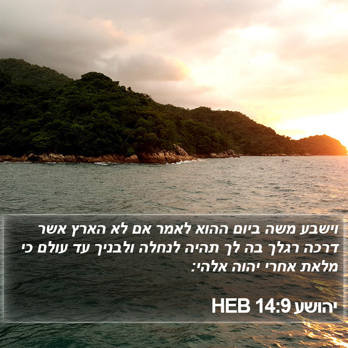 יהושע 14:9 HEB Bible Study