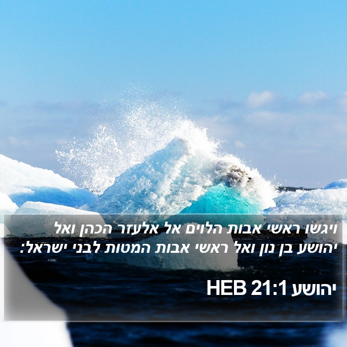 יהושע 21:1 HEB Bible Study