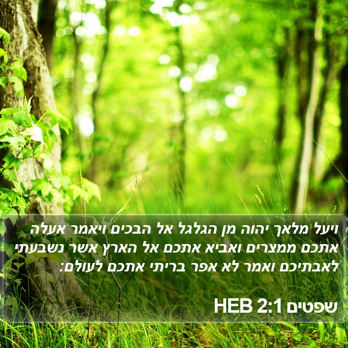 שפטים 2:1 HEB Bible Study