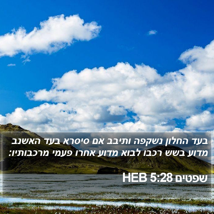 שפטים 5:28 HEB Bible Study