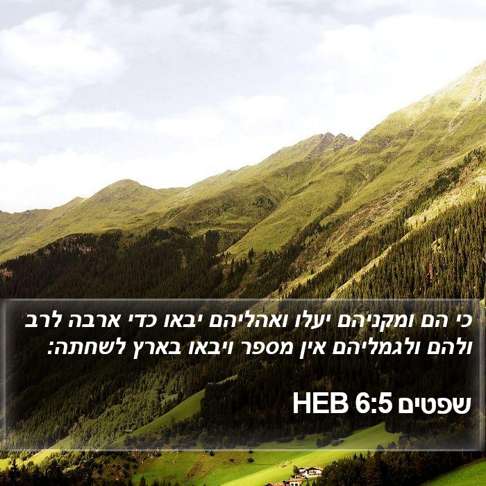 שפטים 6:5 HEB Bible Study