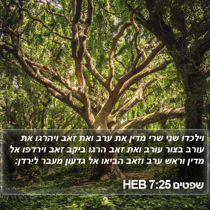 שפטים 7:25 HEB Bible Study