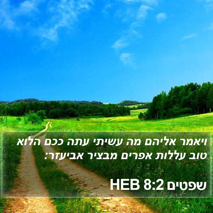 שפטים 8:2 HEB Bible Study