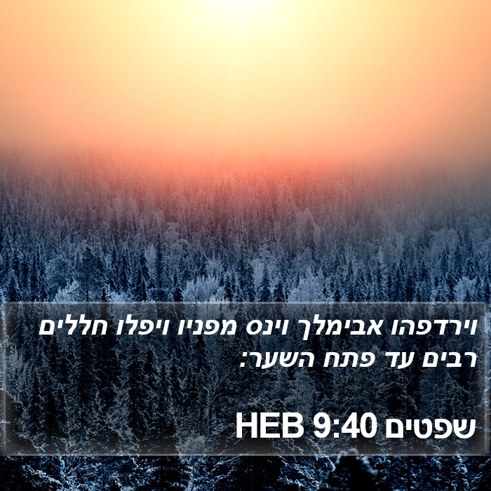 שפטים 9:40 HEB Bible Study