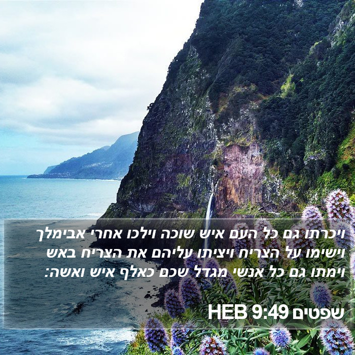 שפטים 9:49 HEB Bible Study