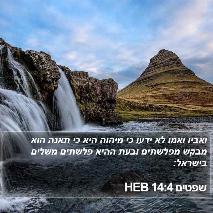 שפטים 14:4 HEB Bible Study