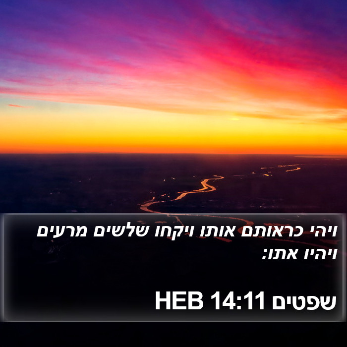 שפטים 14:11 HEB Bible Study