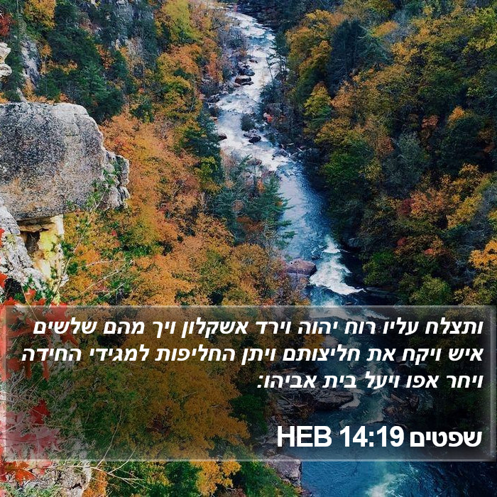 שפטים 14:19 HEB Bible Study