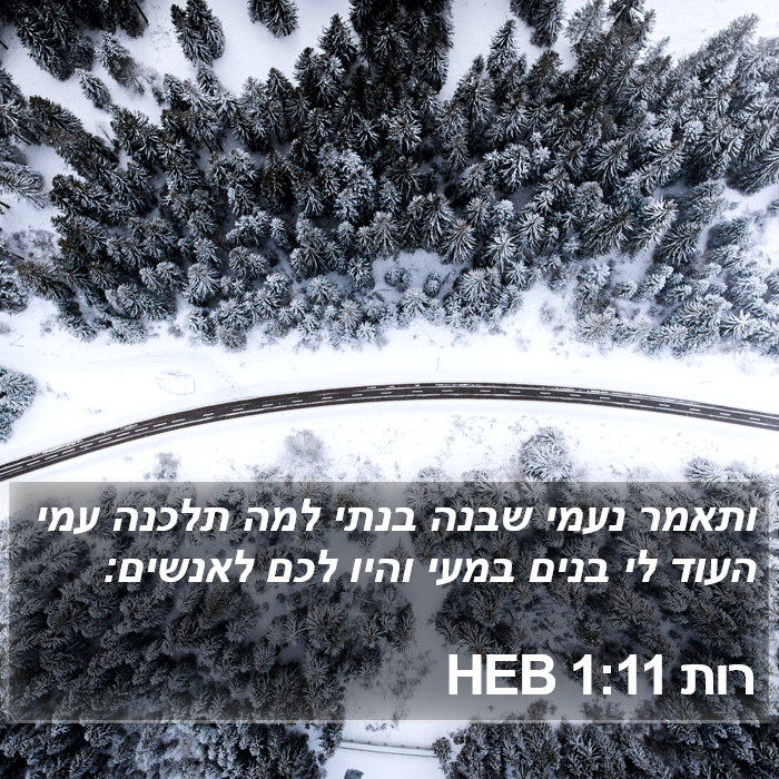 רות 1:11 HEB Bible Study