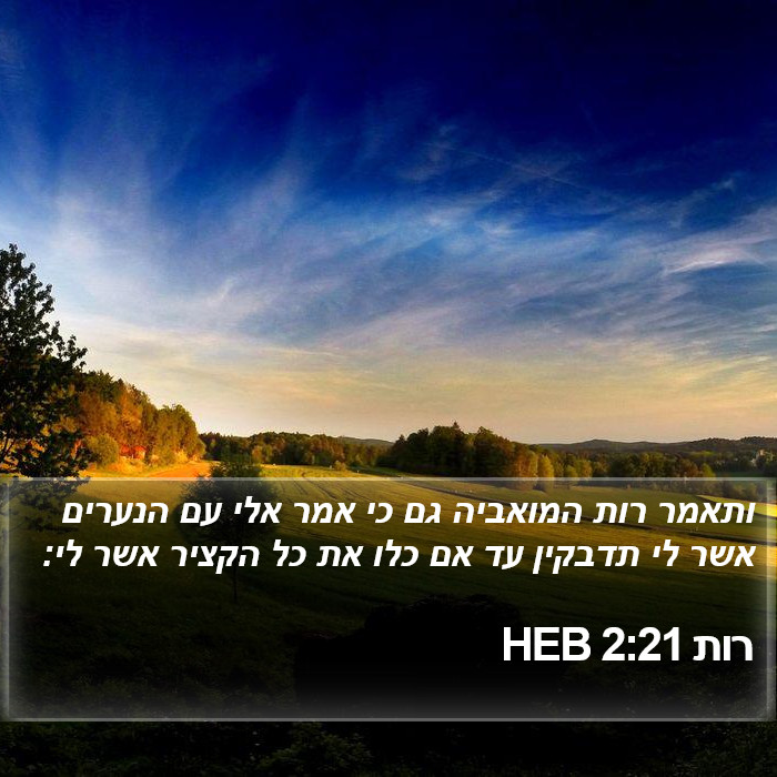 רות 2:21 HEB Bible Study