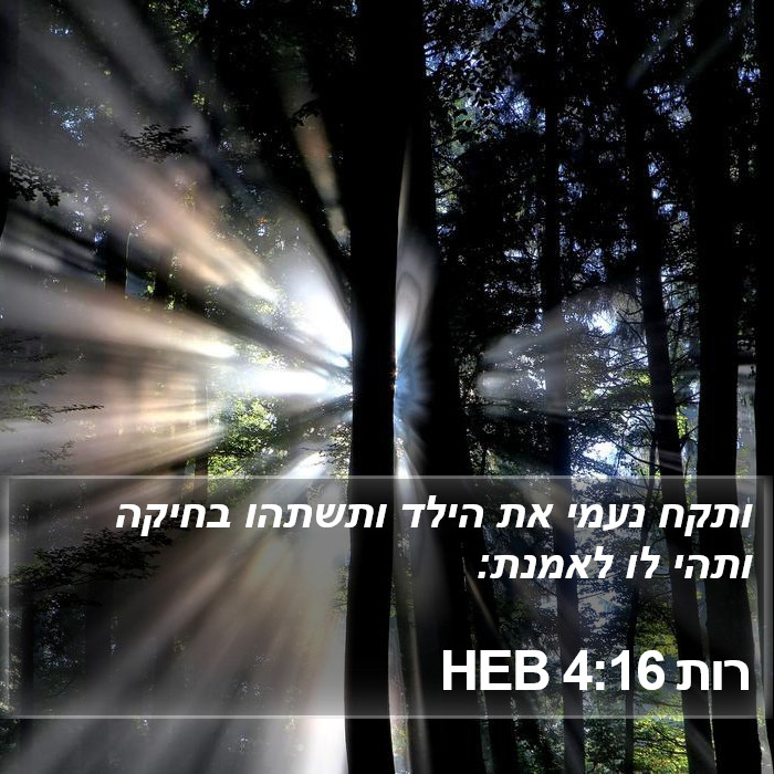 רות 4:16 HEB Bible Study