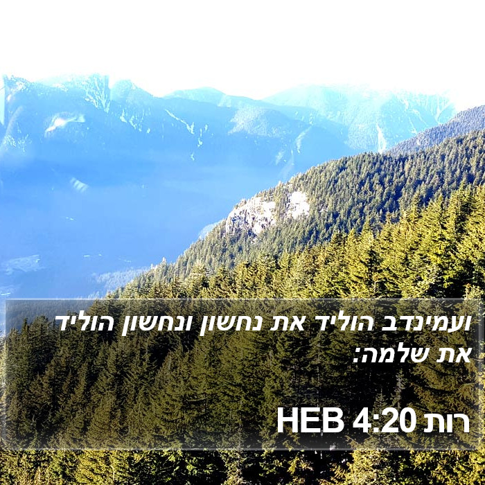 רות 4:20 HEB Bible Study