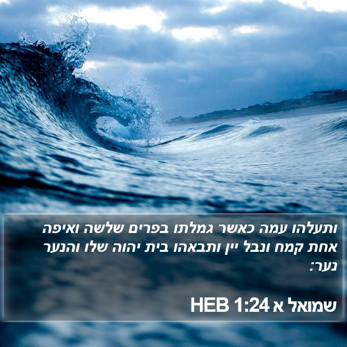 שמואל א 1:24 HEB Bible Study