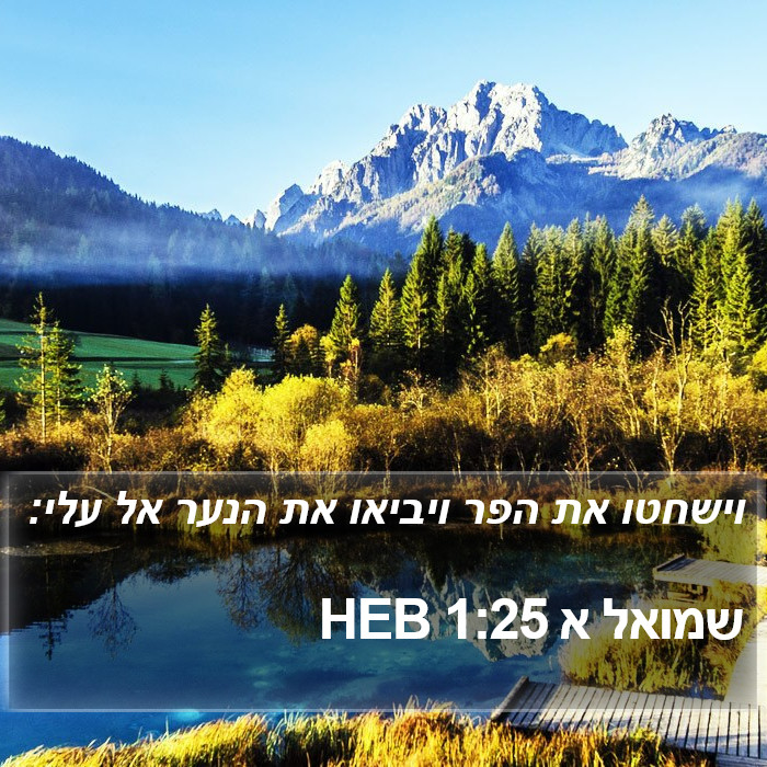 שמואל א 1:25 HEB Bible Study