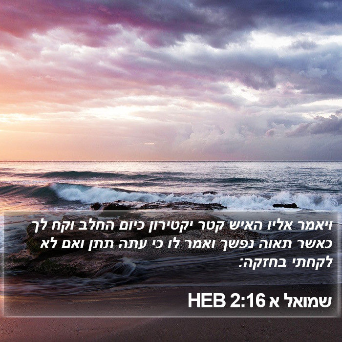 שמואל א 2:16 HEB Bible Study