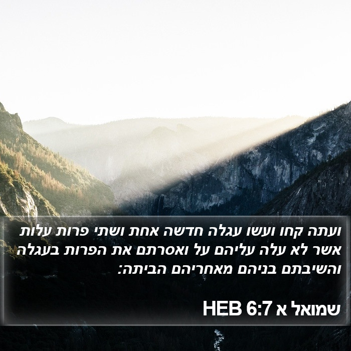 שמואל א 6:7 HEB Bible Study