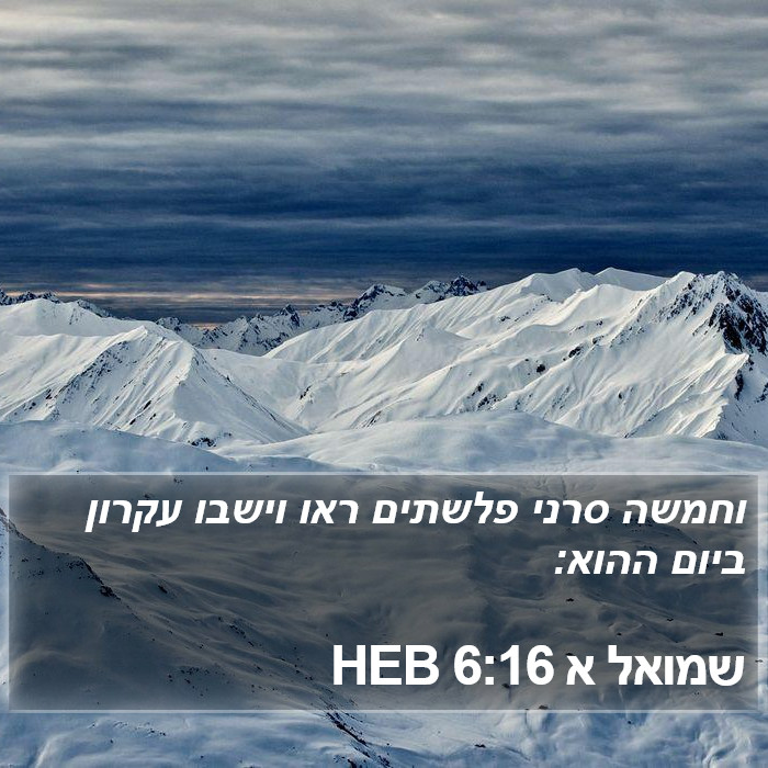 שמואל א 6:16 HEB Bible Study