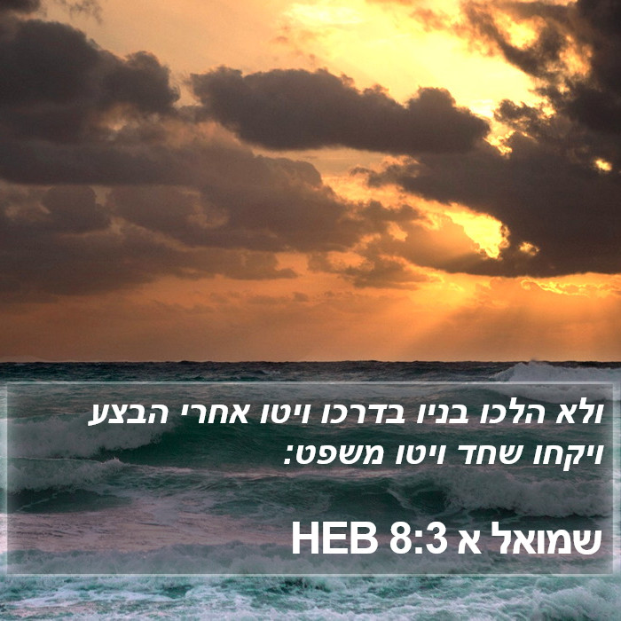 שמואל א 8:3 HEB Bible Study