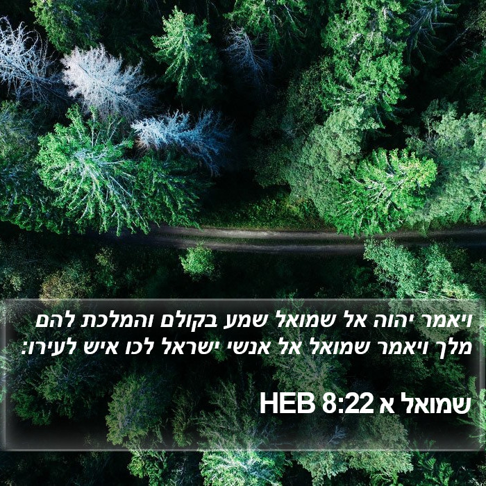 שמואל א 8:22 HEB Bible Study