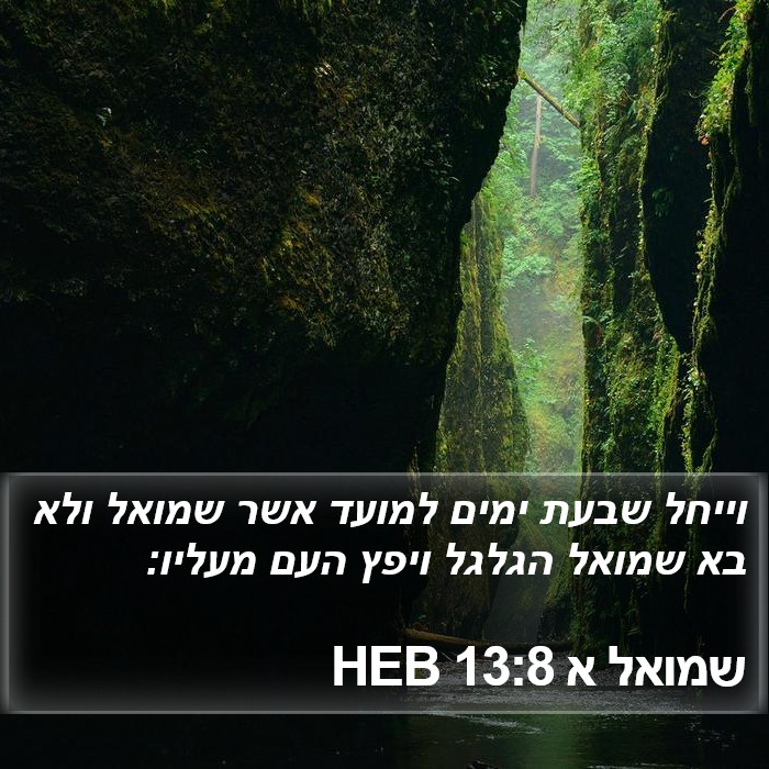 שמואל א 13:8 HEB Bible Study