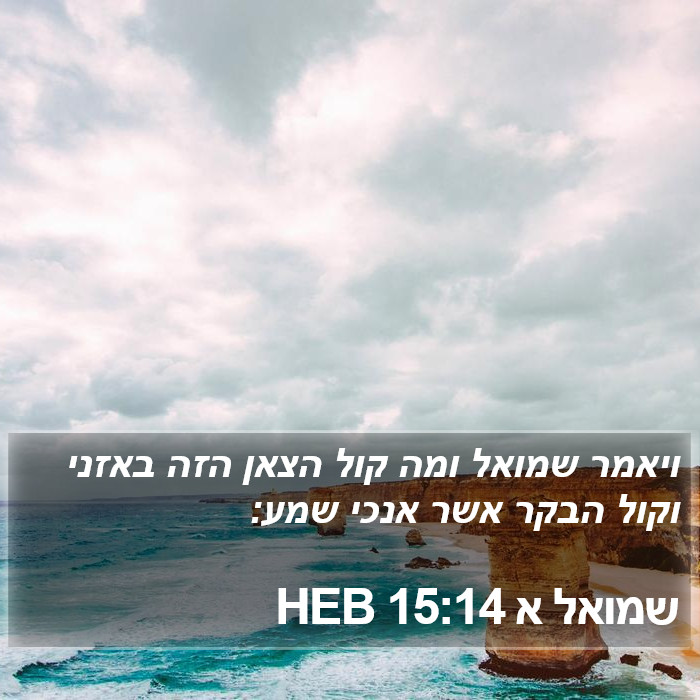 שמואל א 15:14 HEB Bible Study