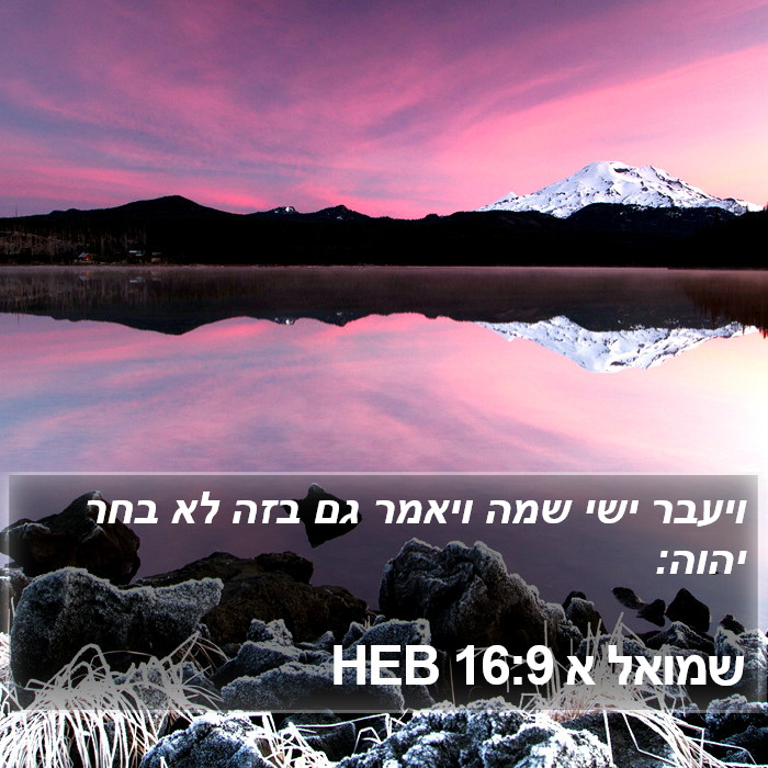 שמואל א 16:9 HEB Bible Study