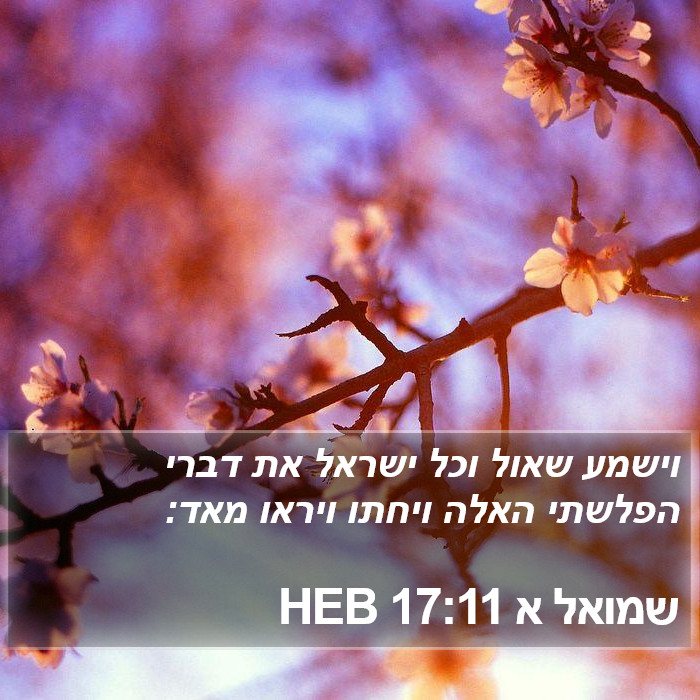 שמואל א 17:11 HEB Bible Study