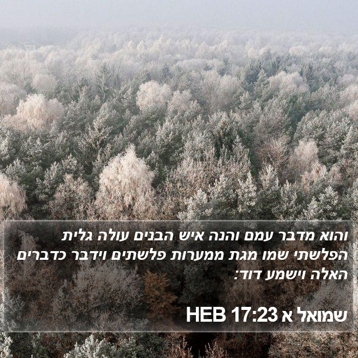 שמואל א 17:23 HEB Bible Study