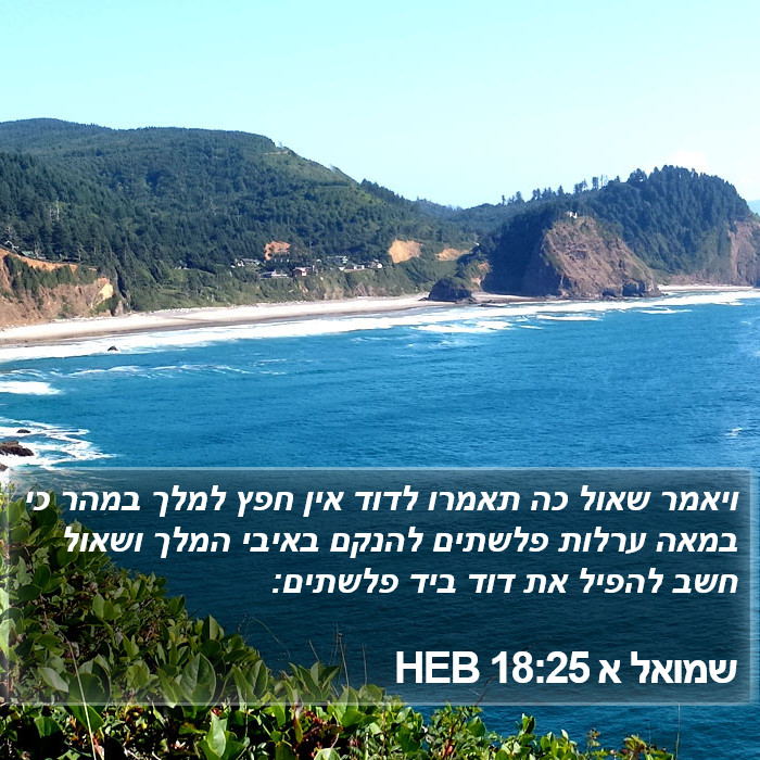 שמואל א 18:25 HEB Bible Study