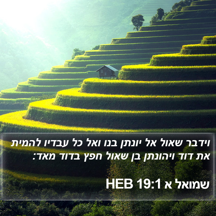 שמואל א 19:1 HEB Bible Study