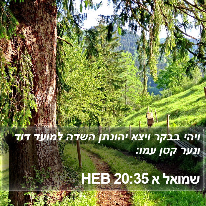 שמואל א 20:35 HEB Bible Study