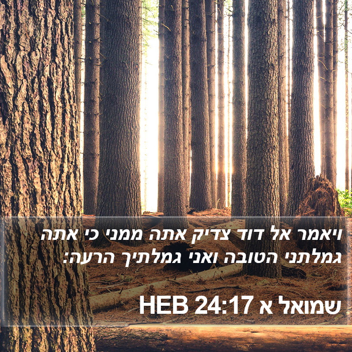 שמואל א 24:17 HEB Bible Study