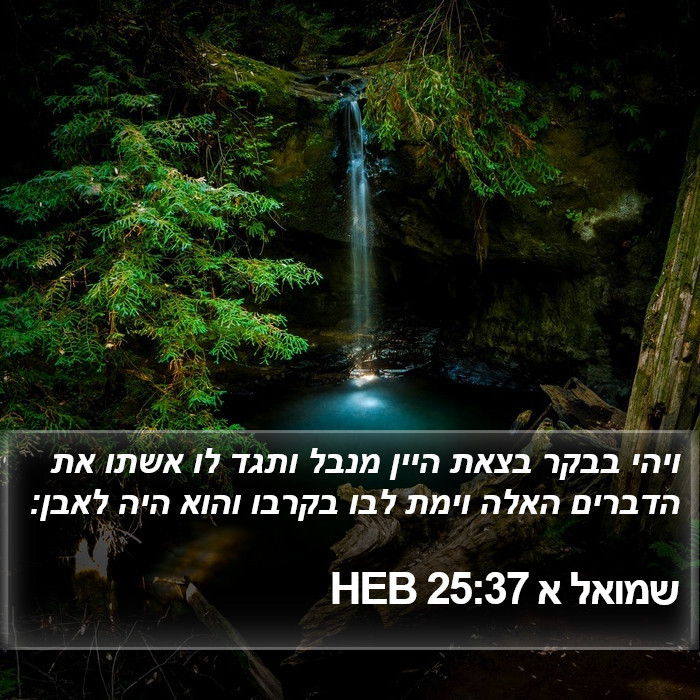 שמואל א 25:37 HEB Bible Study