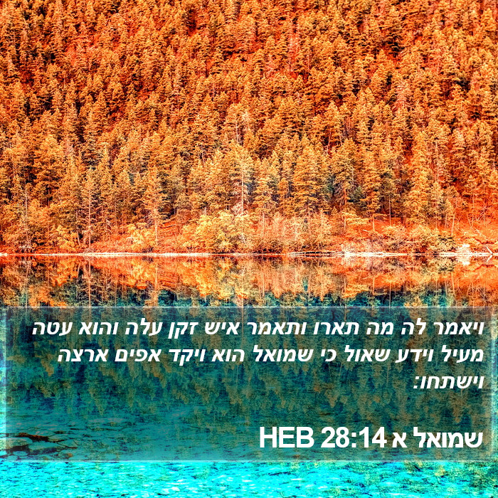 שמואל א 28:14 HEB Bible Study