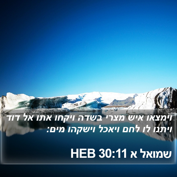 שמואל א 30:11 HEB Bible Study