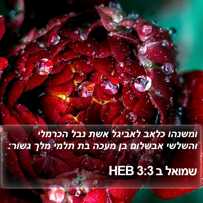 שמואל ב 3:3 HEB Bible Study