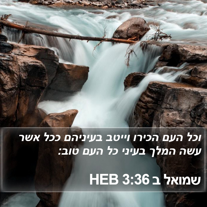 שמואל ב 3:36 HEB Bible Study