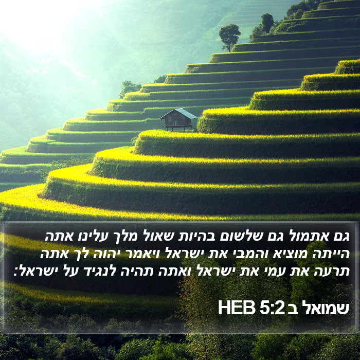 שמואל ב 5:2 HEB Bible Study